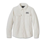 HARLEY-DAVIDSON WOMENS HARLEY-DAVIDSON SHERPA SHIRT JACKET
