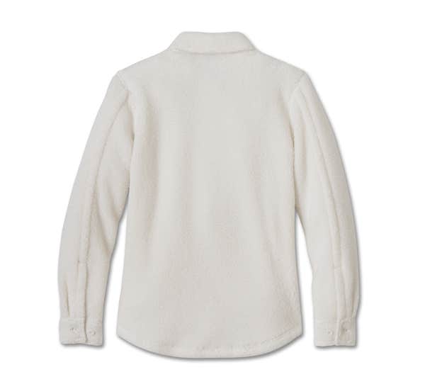 HARLEY-DAVIDSON WOMENS HARLEY-DAVIDSON SHERPA SHIRT JACKET