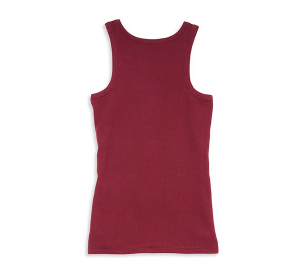 HARLEY-DAVIDSON WOMENS SILVER WING SCRIPT FONT TANK