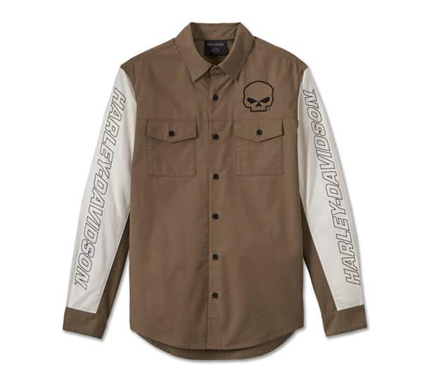 HARLEY-DAVIDSON MENS WILLIE G SKULL VIPER SHIRT