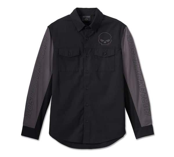 HARLEY-DAVIDSON MENS WILLIE G SKULL VIPER SHIRT