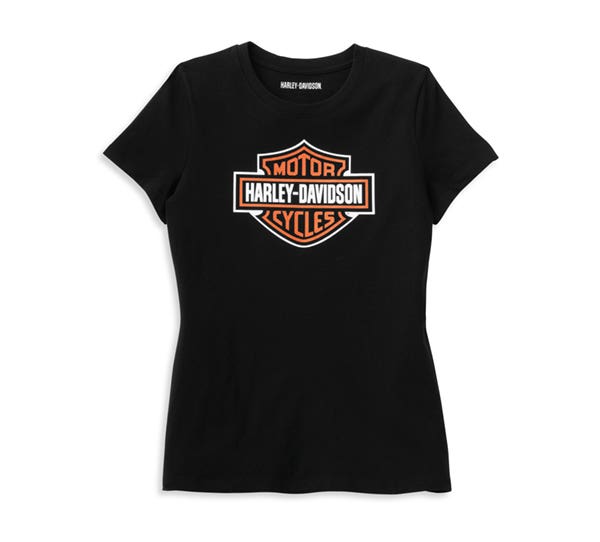HARLEY-DAVIDSON WOMENS BAR & SHIELD GRAPHIC TEE
