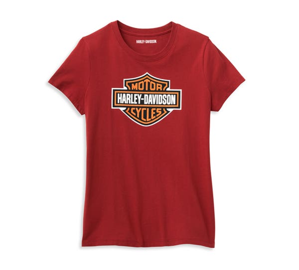 HARLEY-DAVIDSON WOMENS BAR & SHIELD GRAPHIC TEE