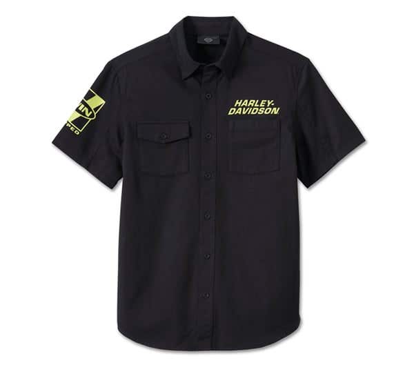HARLEY-DAVIDSON MENS WILLIE G SKULL SHORT SLEEVE SHIRT