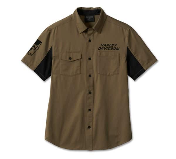 HARLEY-DAVIDSON MENS WILLIE G SKULL SHORT SLEEVE SHIRT