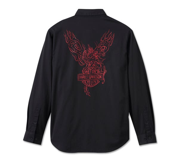HARLEY-DAVIDSON MENS YEAR OF THE DRAGON LONG SLEEVE SHIRT