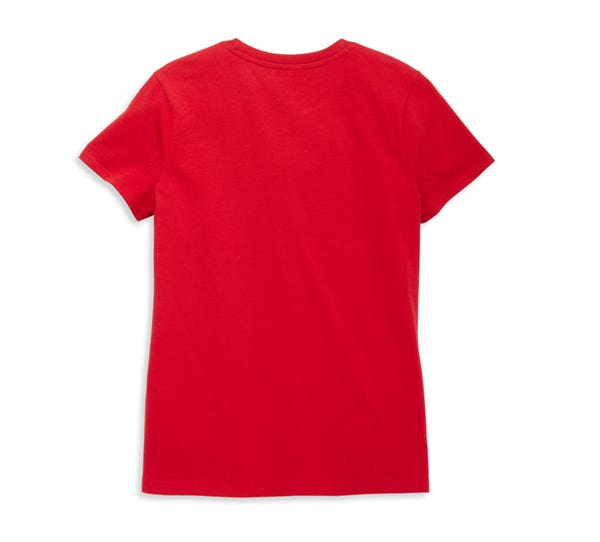 HARLEY-DAVIDSON WOMENS FLYING EAGLE SCRIPT FONT TEE