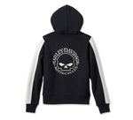 HARLEY-DAVIDSON WOMENS WILLIE G SHERPA LINED ZIP FRONT HOODIE