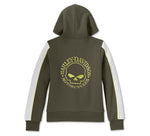 HARLEY-DAVIDSON WOMENS WILLIE G SHERPA LINED ZIP FRONT HOODIE