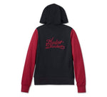 HARLEY-DAVIDSON WOMENS BAR & SHIELD ZIP FRONT HOODIE