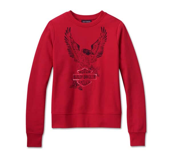 HARLEY-DAVIDSON WOMENS FLYING EAGLE CREWNECK