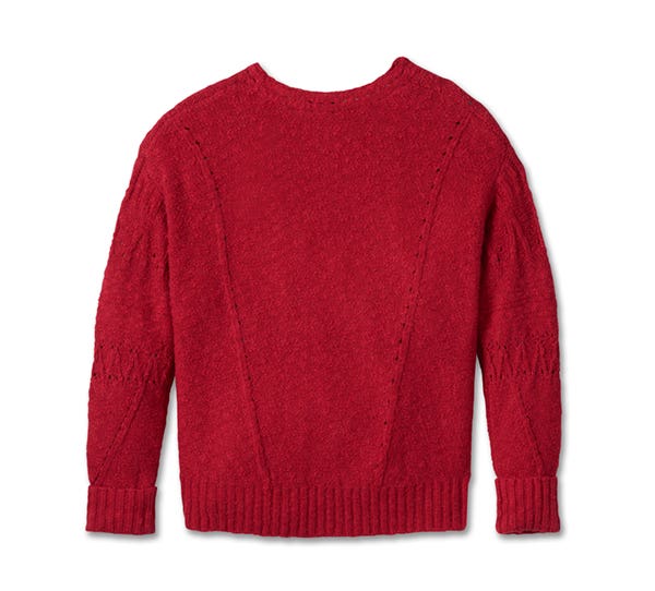 HARLEY-DAVIDSON WOMENS STATION V-NECK SWEATER