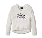 HARLEY-DAVIDSON WOMENS STATION V-NECK SWEATER