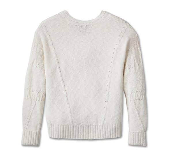 HARLEY-DAVIDSON WOMENS STATION V-NECK SWEATER