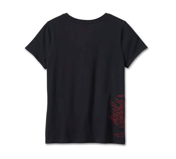 HARLEY-DAVIDSON WOMENS YEAR OF THE DRAGON V- NECK TEE