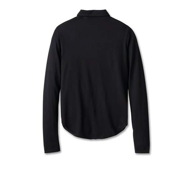 HARLEY-DAVIDSON WOMENS BLISTERING LONG SLEEVE KNIT TOP