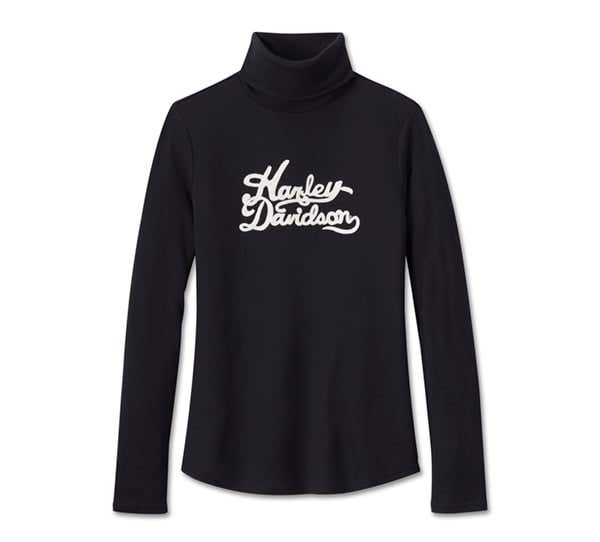 HARLEY-DAVIDSON WOMENS SUPERSTAR MILWAUKEE RIB TURTLENECK