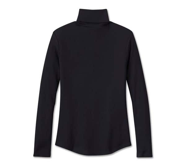 HARLEY-DAVIDSON WOMENS SUPERSTAR MILWAUKEE RIB TURTLENECK
