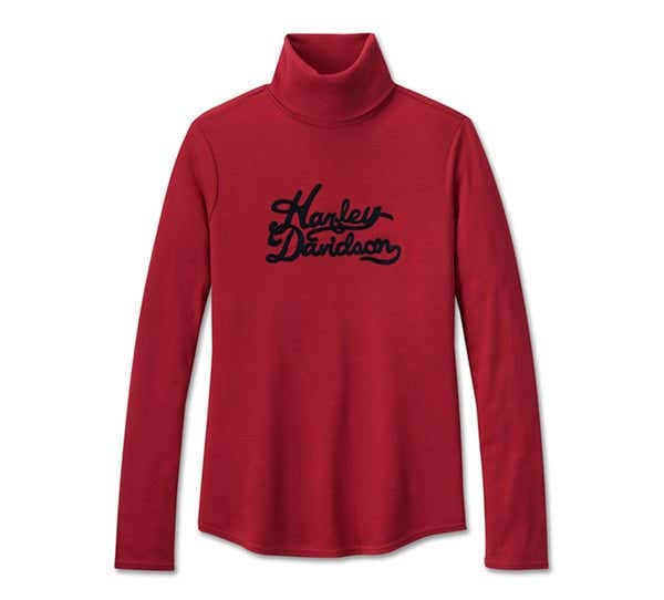 HARLEY-DAVIDSON WOMENS SUPERSTAR MILWAUKEE RIB TURTLENECK