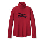 HARLEY-DAVIDSON WOMENS SUPERSTAR MILWAUKEE RIB TURTLENECK