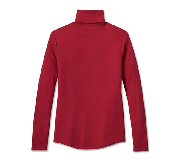 HARLEY-DAVIDSON WOMENS SUPERSTAR MILWAUKEE RIB TURTLENECK