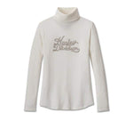 HARLEY-DAVIDSON WOMENS SUPERSTAR MILWAUKEE RIB TURTLENECK