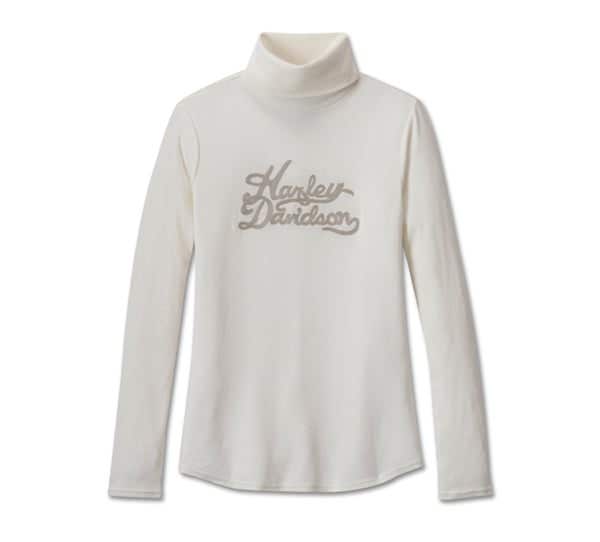 HARLEY-DAVIDSON WOMENS SUPERSTAR MILWAUKEE RIB TURTLENECK