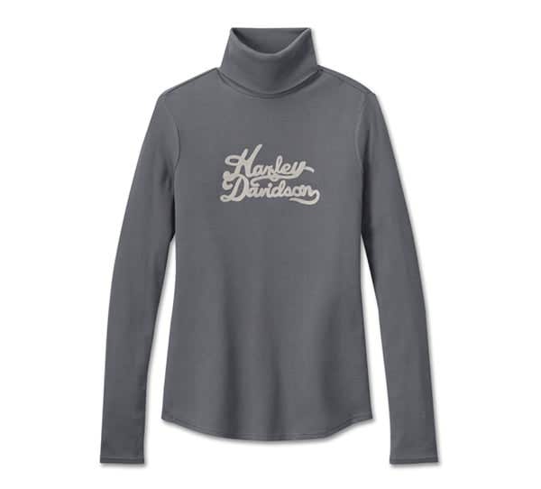 HARLEY-DAVIDSON WOMENS SUPERSTAR MILWAUKEE RIB TURTLENECK