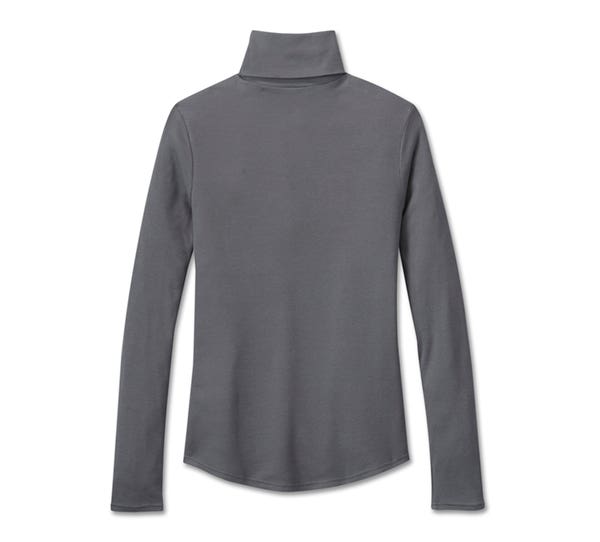HARLEY-DAVIDSON WOMENS SUPERSTAR MILWAUKEE RIB TURTLENECK