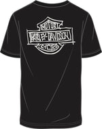 HARLEY-DAVIDSON MENS WILLIE G SKETCHY BAR & SHIELD RINGER TEE