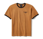 HARLEY-DAVIDSON MENS WILLIE G SKETCHY BAR & SHIELD RINGER TEE