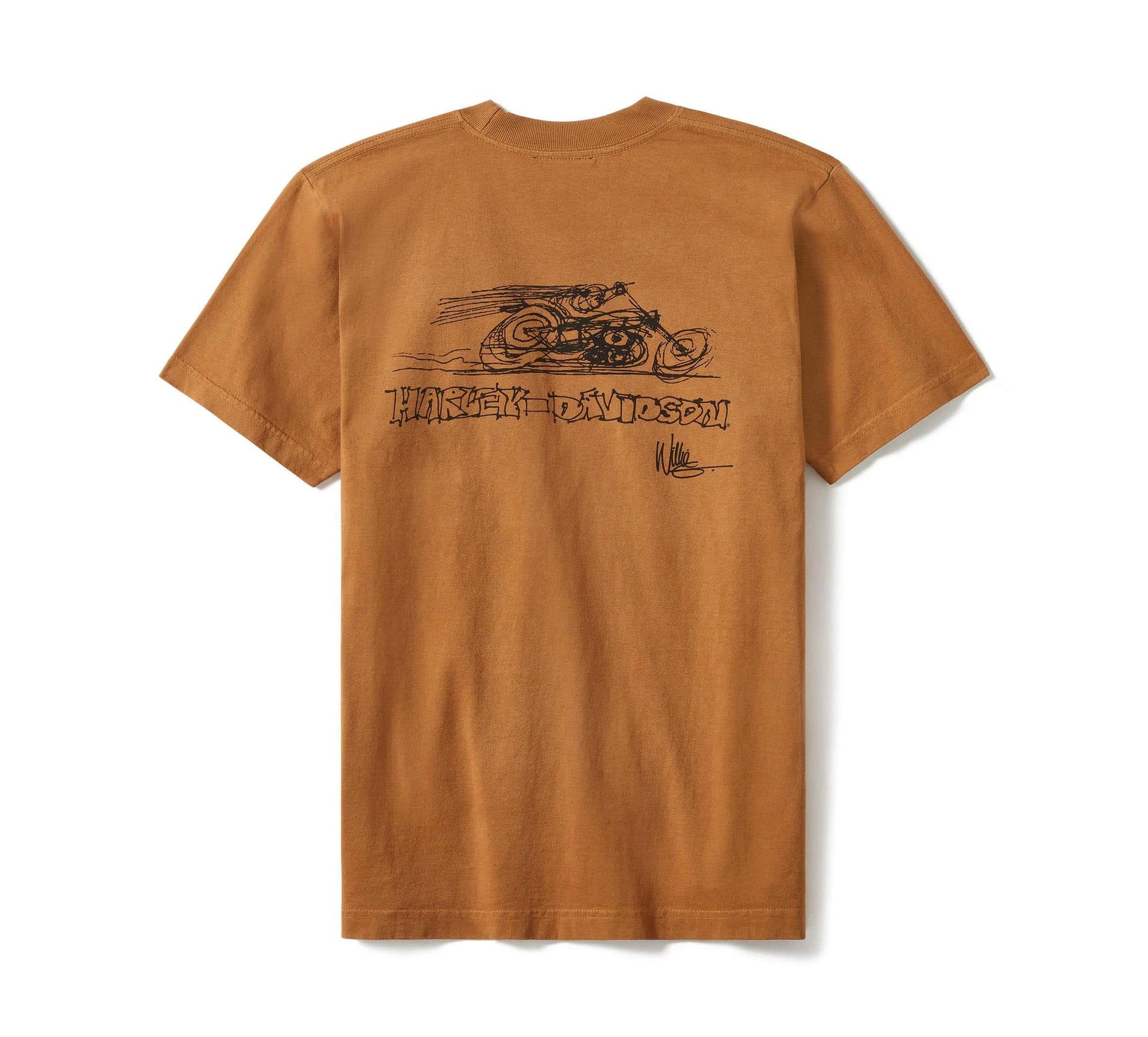 HARLEY-DAVIDSON MENS FAST WILLIE SHORT SLEEVE TEE