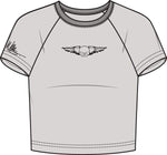 HARLEY-DAVIDSON WOMENS WILLIE G SILVER WINGS BABY DOLL TEE
