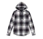 HARLEY-DAVIDSON WOMENS STREET SURPLUS LS FLANNEL SHIRT