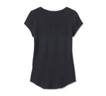 HARLEY-DAVIDSON WOMENS CALI HENLEY KNIT TOP