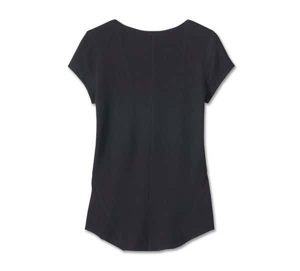 HARLEY-DAVIDSON WOMENS CALI HENLEY KNIT TOP