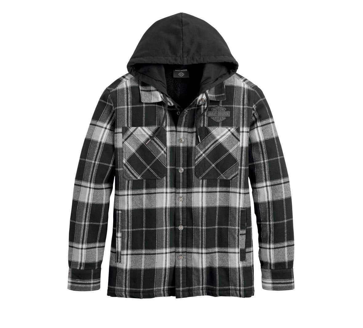 HARLEY-DAVIDSON MENS UP NORTH SHERPA FLANNEL