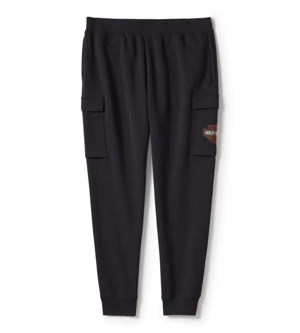 HARLEY-DAVIDSON MENS ESSENTIAL FLEECE CARGO PANT