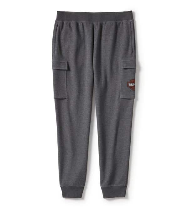 HARLEY-DAVIDSON MENS ESSENTIAL FLEECE CARGO PANT