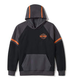 HARLEY-DAVIDSON MENS IRON PRIDE COLORBLOCK PULLOVER HOODIE