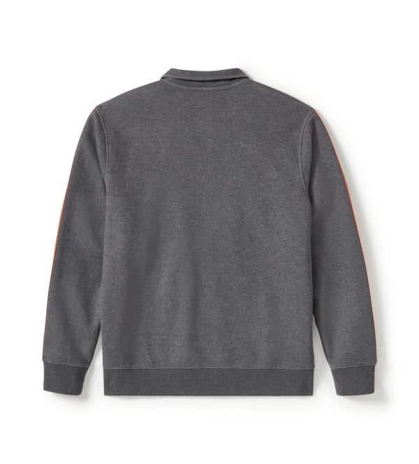 HARLEY-DAVIDSON MENS ESSENTIAL FLEECE ZIP FRONT TRACK JACKET