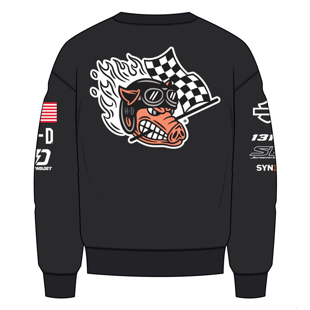 Harley-Davidson 2026 CREWNECK-KNIT FACTORY RACING BLACK