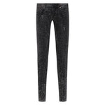 HARLEY-DAVIDSON WOMENS MID RISE MERCERIZED SKINNY JEANS