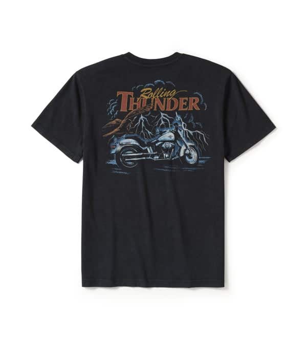 HARLEY-DAVIDSON MENS LIGHTNING BOLT POCKET TEE