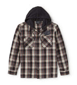 HARLEY-DAVIDSON MENS METAL BOUND LONG SLEEVE HOODED SHIRT
