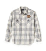 HARLEY-DAVIDSON MENS HERITAGE PLAID LONG SLEEVE SHIRT