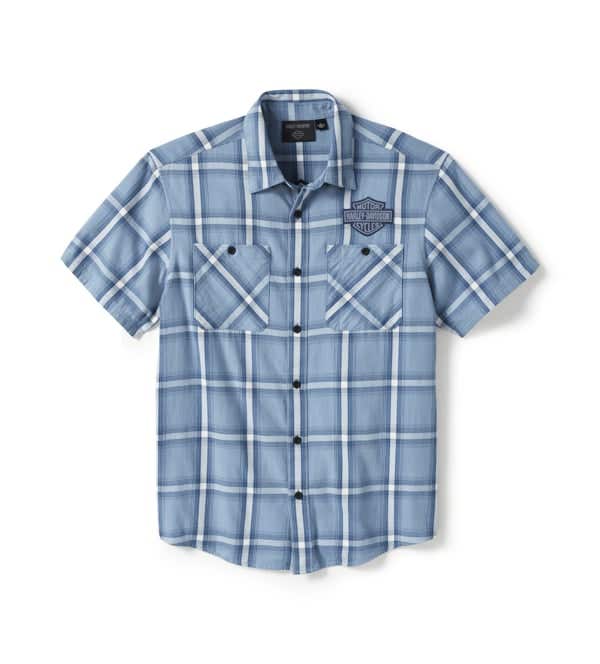 HARLEY-DAVIDSON MENS BAR & SHIELD STAPLE SHORT SLEEVE SHIRT