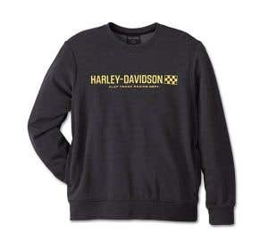 HARLEY-DAVIDSON MENS TROPHY BAR & SHIELD CREW NECK SWEATSHIRT