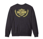 HARLEY-DAVIDSON MENS TROPHY BAR & SHIELD CREW NECK SWEATSHIRT