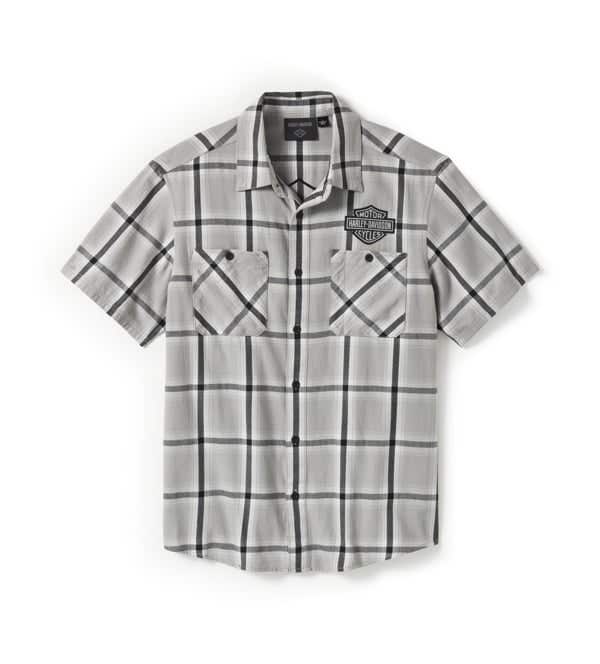 HARLEY-DAVIDSON MENS BAR & SHIELD STAPLE SHORT SLEEVE SHIRT